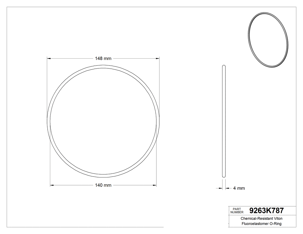 Technical drawing - 9263K787